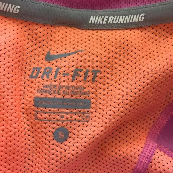 Nike running colorblock long sleeve top tee S - Picture 5 of 5